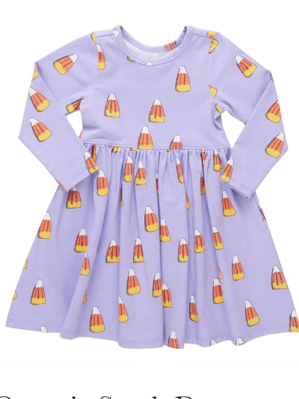 Pink Chicken Girls Lame Steph Dress - Lavender Candy Corn Girls Candy Corn Dress